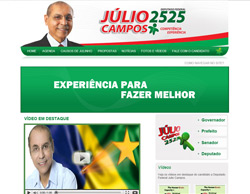 Site Deputado Júlio Campos