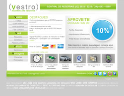 Site Vestro Locadora de Ve&iacute;culos